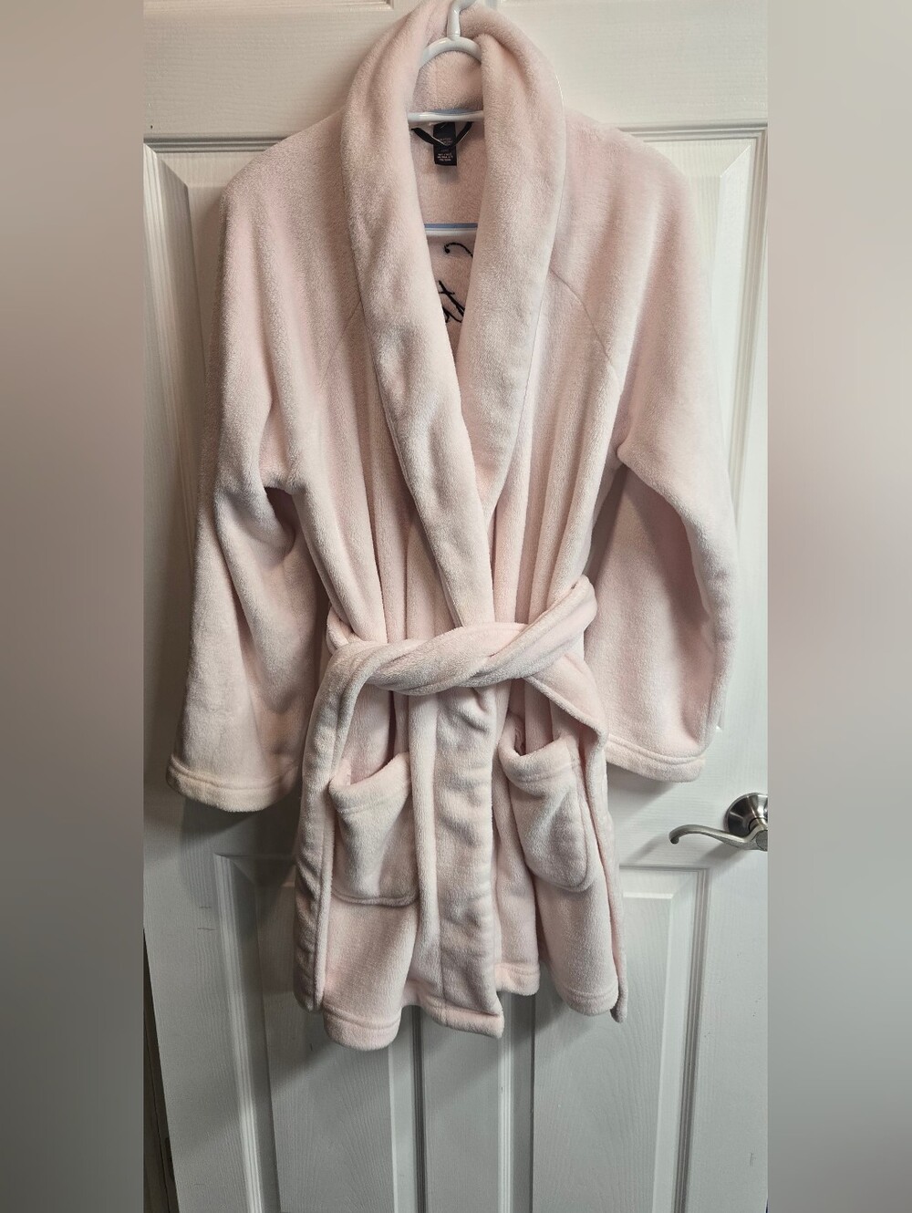 Victoria's Secret Light Pink Plush Robe with Belt